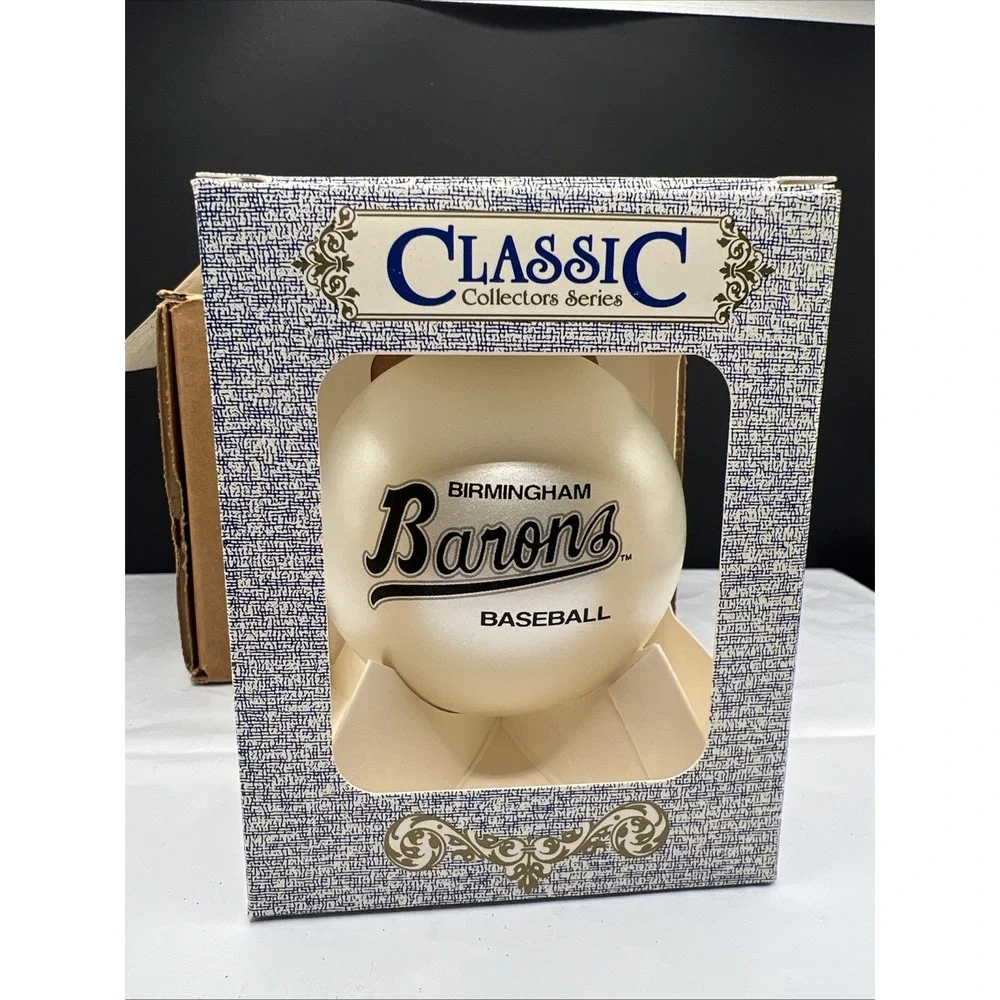 2004 Topperscot Birmingham Barons MiLB Glass Ball Christmas Ornament